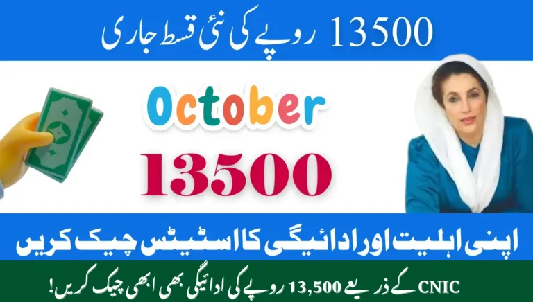 8171 Web Portal October 2025 Easy Guide to Confirm Your PKR 13500 BISP Kafalat Payment